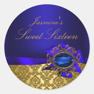 Gem & Bow Adesivo Azul Sweet 16