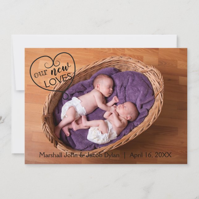 Geme Nossos Novos Amores - Anúncio de Nascimento (Frente)