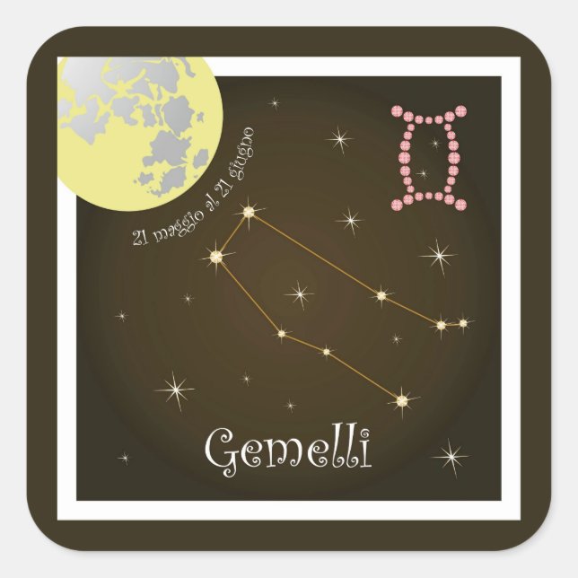 Gemelli 21 al de 21 autocolantes maggio giugno (Frente)