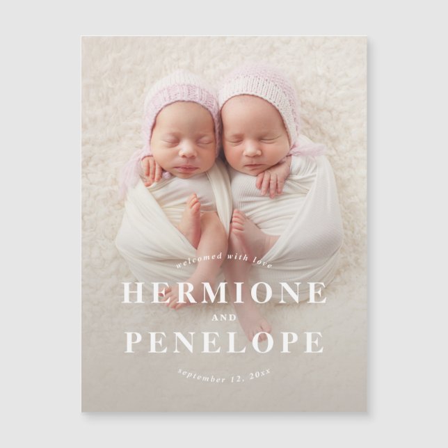 gêmeo fotográfico moderno geométrico + tipográfico (Frente)