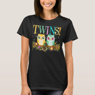 Gêmeos da coruja da laranja e da cerceta - camisa