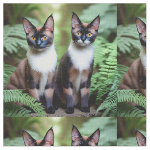 Gêmeos de Gato Siameses de Chocolate, Tecido