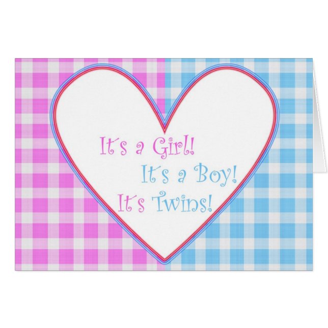 Gêmeos de It´s! Cartão (Frente Horizontal)