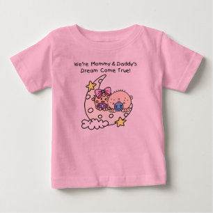 Gêmeos Mamãe e Pai Sonho T-shirt