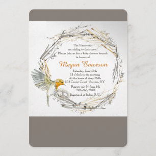 Gêmeos no Convite ao Chá de fraldas Nest