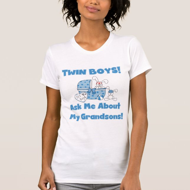 Gêmeos perguntam sobre os meus netos Camisetas e p (Frente)