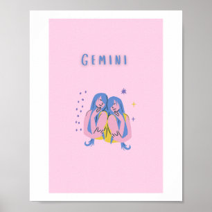 Gêmeos Rosa, zodíaco, impressão de signo estelar