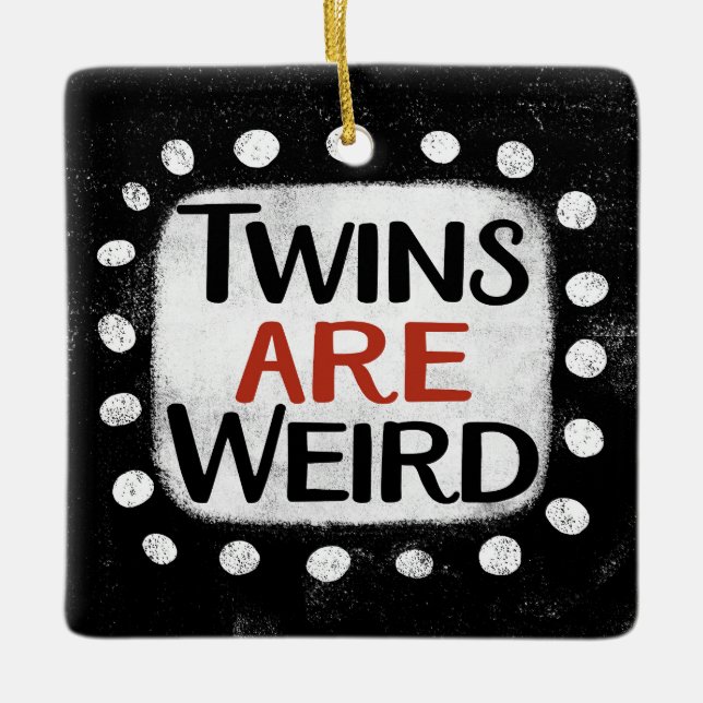 Gêmeos São Ornamento Estranho (Frente)