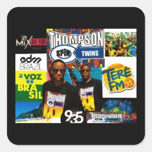 Gêmeos THOMPSON SPIN Adesivos Quadrados