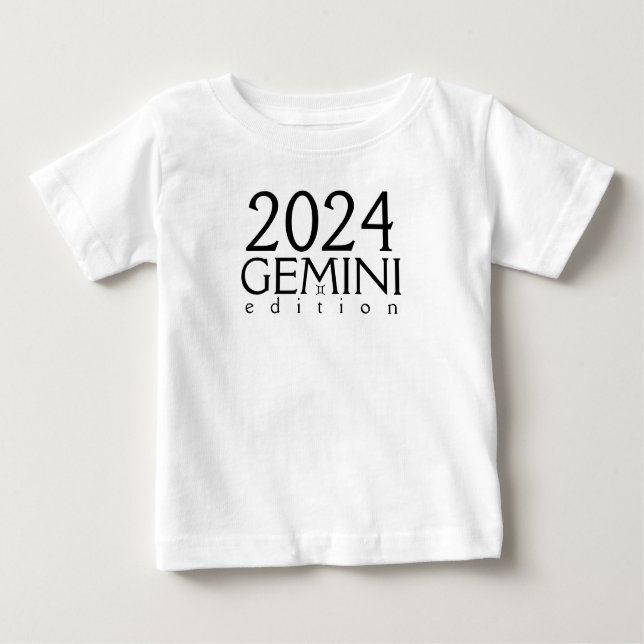 Gemini Edition 2024 com símbolo Baby T-Shirt (Frente)