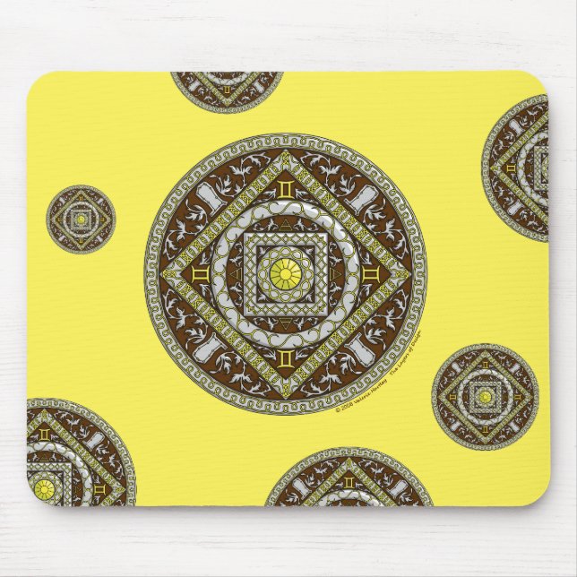 Gemini Mandala Mousepad (Frente)