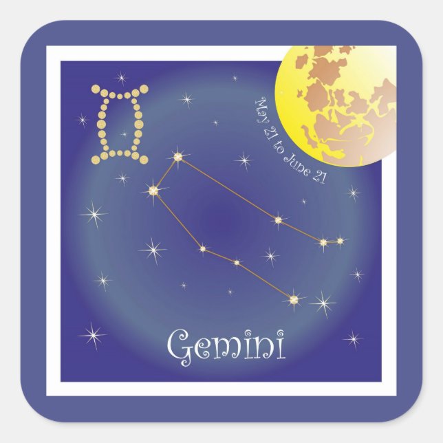Gemini May 21 to de June de 21 autocolantes (Frente)