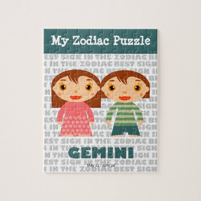 Gemini, meu Quebra-cabeça Zodiac (Vertical)