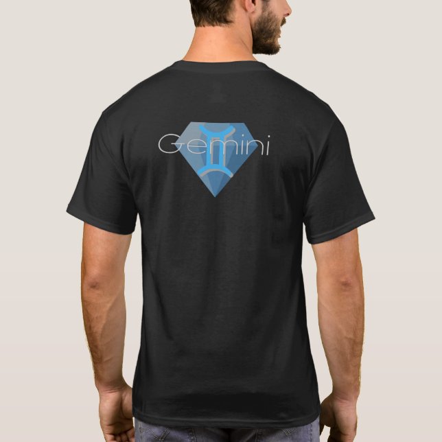 Gemini - Sinal de Astrologia T-Shirt  (Verso)