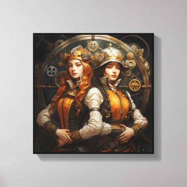Gemini Zodiac Art Canvas (Frente)