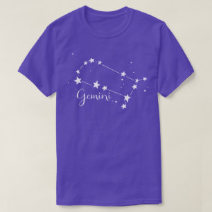 Gemini Zodiac Constelação T-shirt