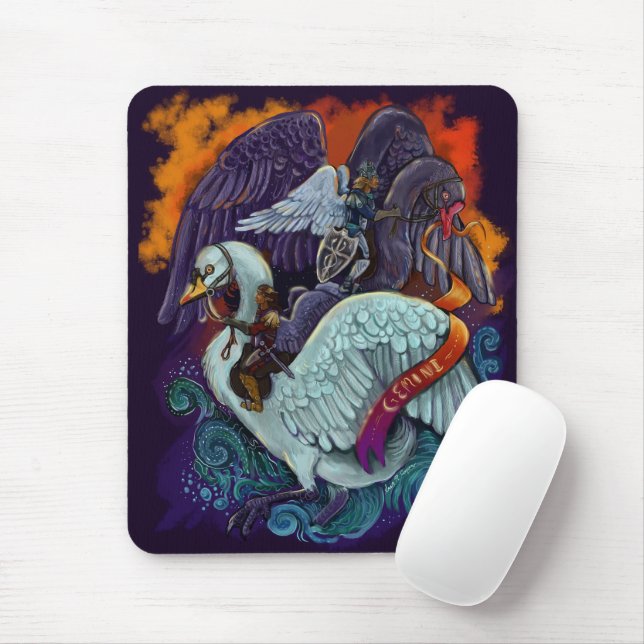 Gemini Zodiac Mousepad (Com mouse)