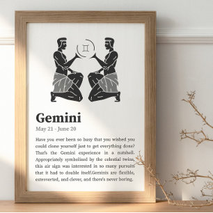 Gemini Zodiac - poster