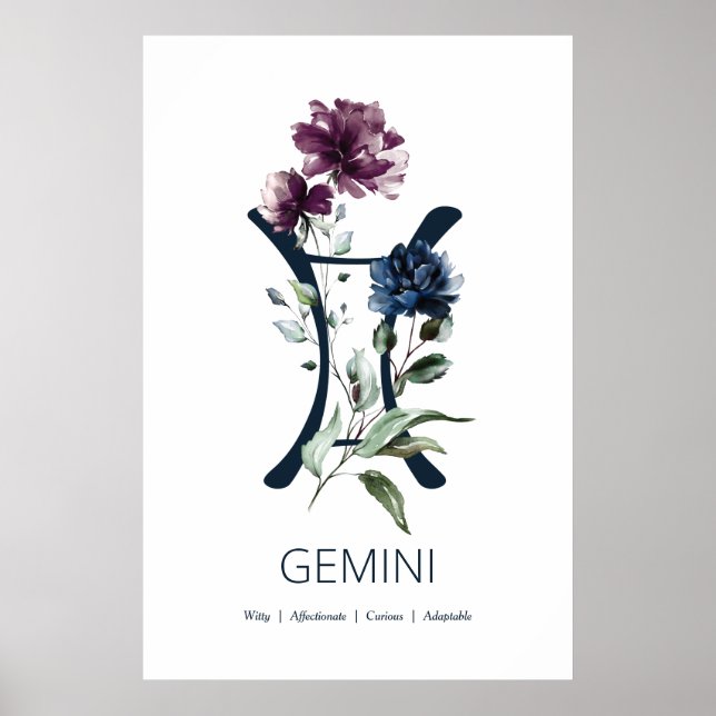 Gemini Zodiac - Sinal Poster (Frente)