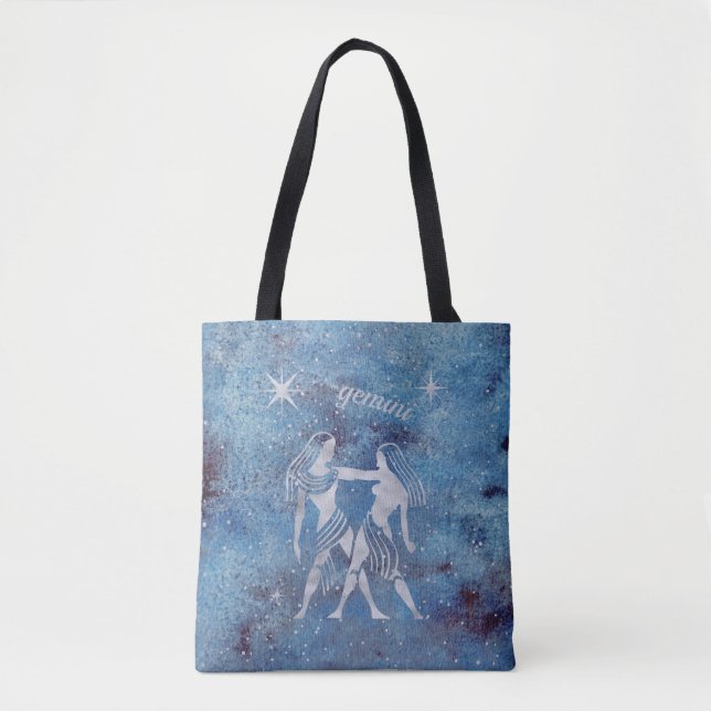 Gemini Zodiac - Sinal Tote Bag (Frente)