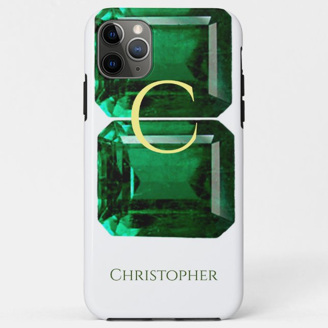 Gemstone Emerald, facetado pela capas de iphone ve (Verso)