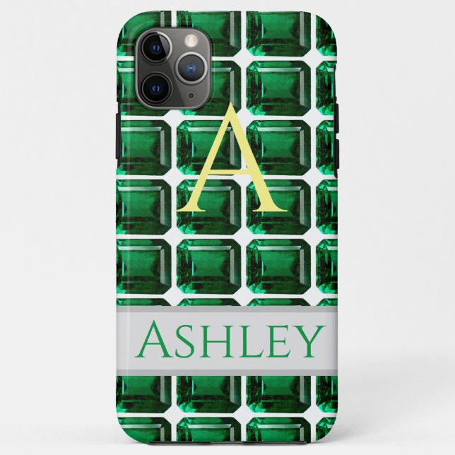Gemstone Emerald, facetado pela capas de iphone ve (Verso)