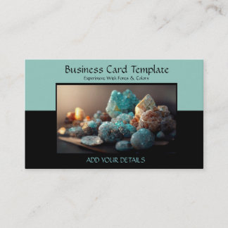 Gemstones Healing Crystal Reiki Cartão de visita