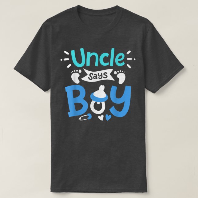 Gender Reveal Uncle T-Shirt (Frente do Design)