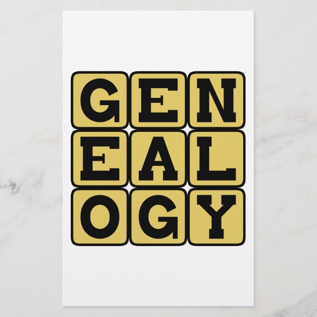 Genealogia, Estudo de Árvores Familiares (Frente)