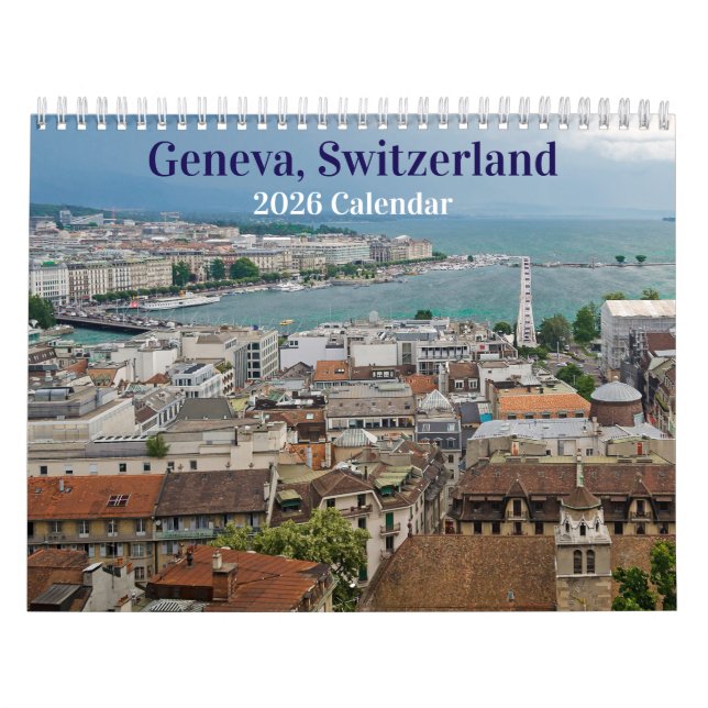 Genebra, Suiça 2026 Calendário (Capa)