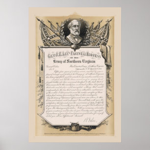 General Robert E. Lee Farewell Endereço Poster