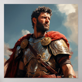 General Roman Maximus como um Poster de Gladiador 