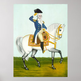 General Washington sobre um Carregador - Poster de