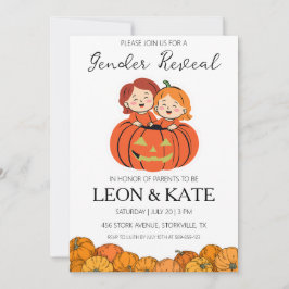 gênero de abóbora revela convites