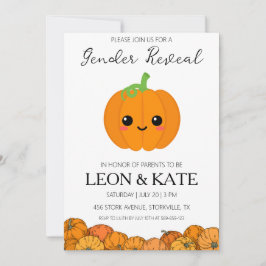 gênero de abóbora revela convites