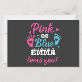 Gênero Personalizado Revelar Rosa ou Azul Bebê