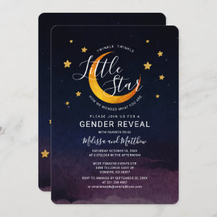 Gênero Revela Convite Grelha Pequena Estrela da Lu