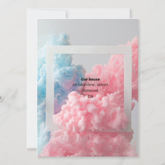 Gênero revela fumaça azul rosa