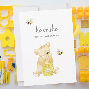 Gênero Revelar Chá Urso de Teddy Bear Abelha Con