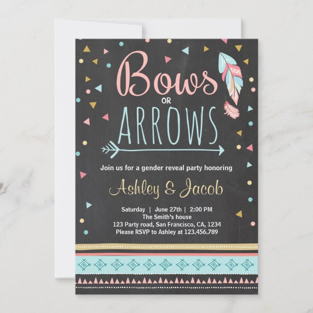 Gênero tribal revela convite para Menina (Frente)