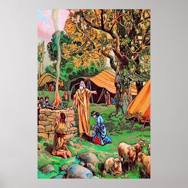 Gênesis 12 Promessas de Deus a Abram poster (Frente)