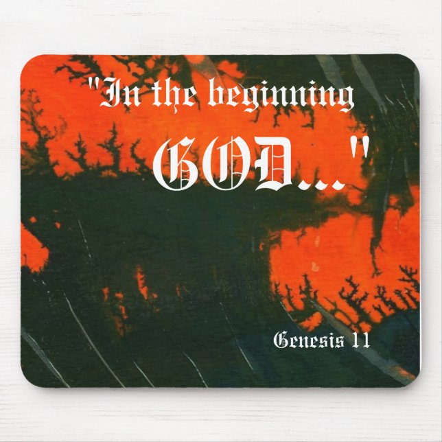 "Gênesis 1:1" Folha de Impressão Mousepad (Frente)