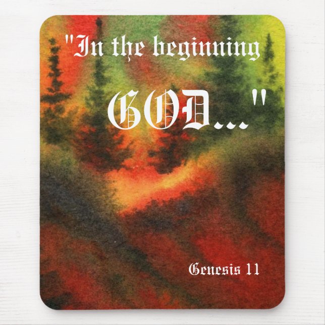 Gênesis 1:1 Mousepad (Frente)
