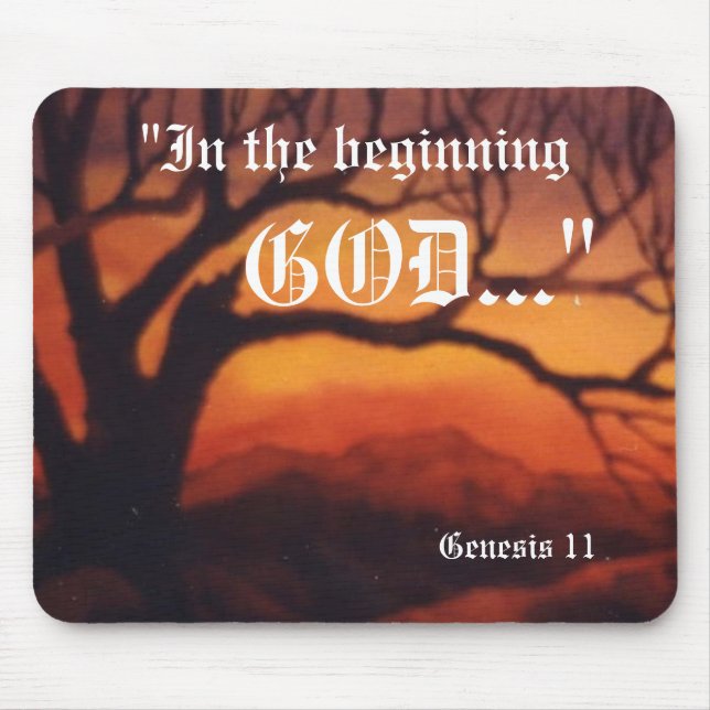 Gênesis 1:1 Mousepad (Frente)