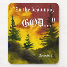 Gênesis 1:1 Mousepad