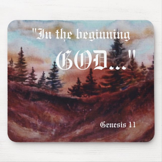 Gênesis 1:1 Mousepad (Frente)