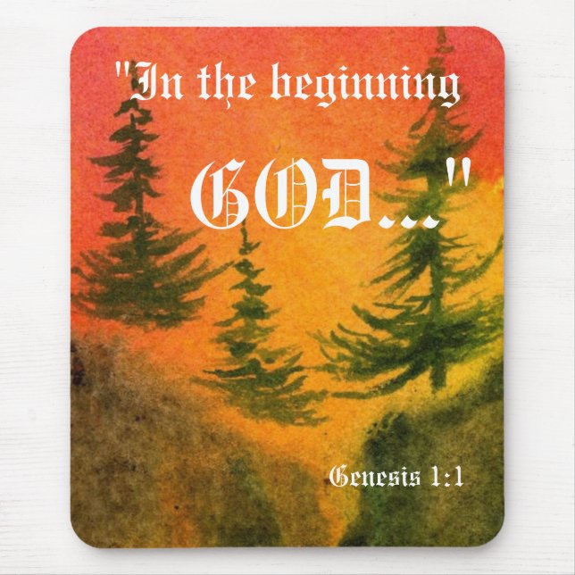 Gênesis 1:1 Mousepad (Frente)