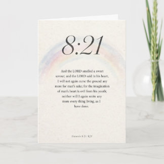 Gênesis 8:21 Versículo da Bíblia KJV Cartão de Boa