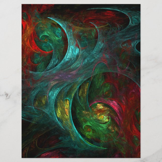 Gênesis Nova Abstrato Art Letterhead (Frente)
