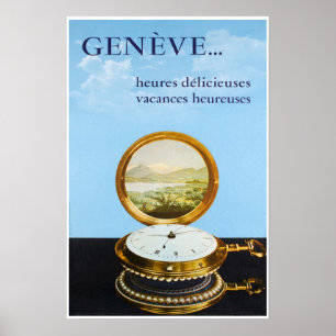 Geneve, suiça, poster de viagens